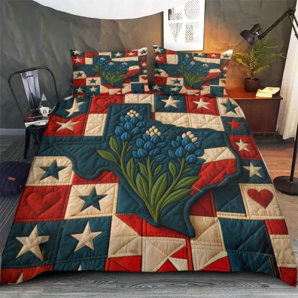 Best Texas Design Bedding Set Quilt TXBQ74 - Image 3
