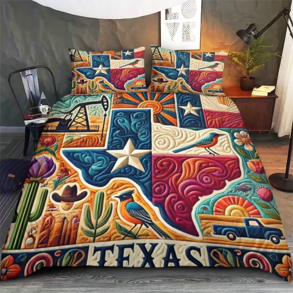 Best Texas Design Bedding Set Quilt TXBQ1 - Image 3