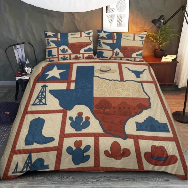 Best Texas Design Bedding Set Quilt TXBQ24 - Image 3