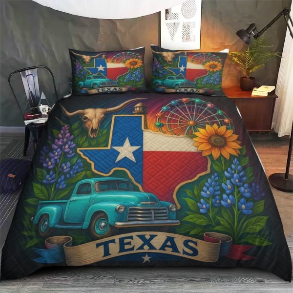 Best Texas Design Bedding Set Quilt TXBQ44 - Image 3