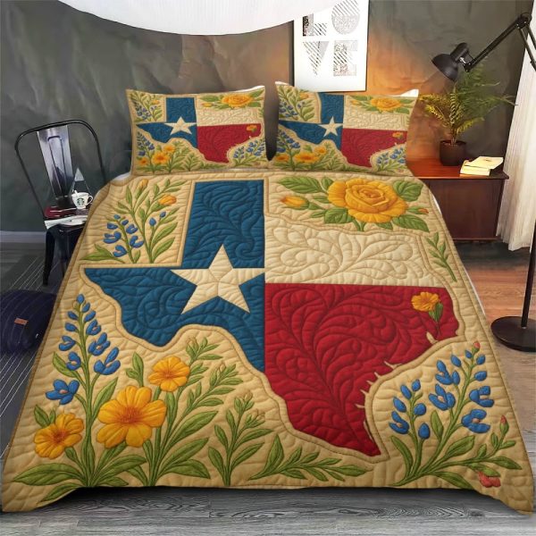 Best Texas Design Bedding Set Quilt TXBQ39 - Image 3