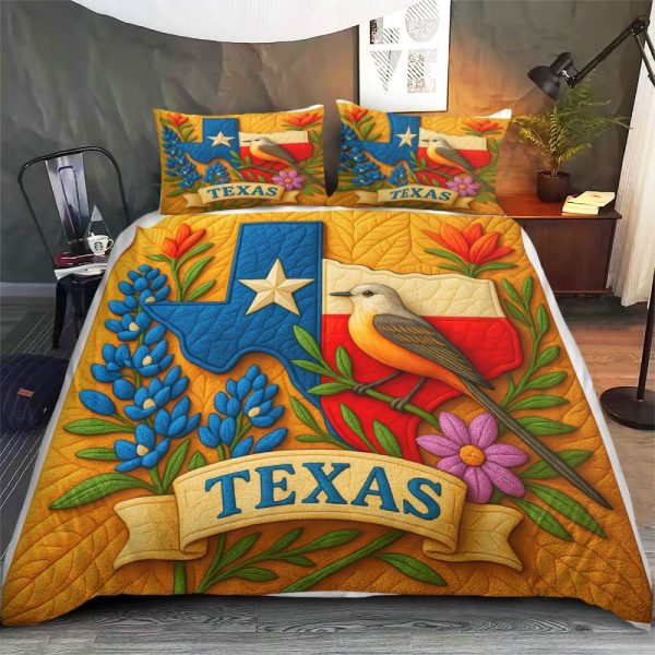 Best Texas Design Bedding Set Quilt TXBQ72 - Image 2