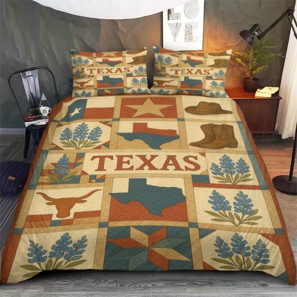 Best Texas Design Bedding Set Quilt TXBQ22 - Image 2