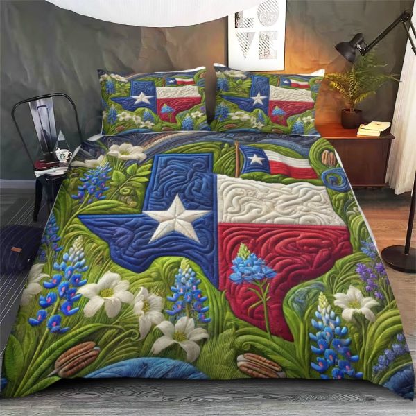 Best Texas Design Bedding Set Quilt TXBQ77 - Image 3