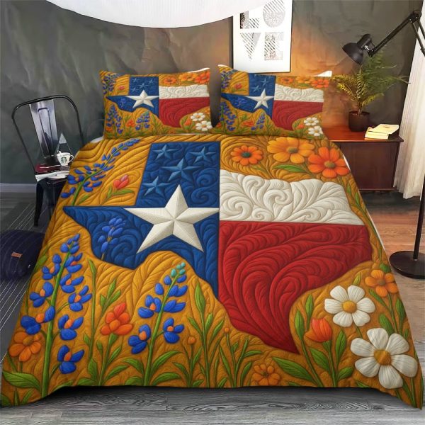 Best Texas Design Bedding Set Quilt TXBQ79 - Image 3