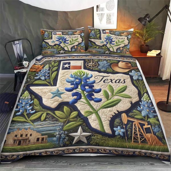 Best Texas Design Bedding Set Quilt TXBQ54 - Image 3