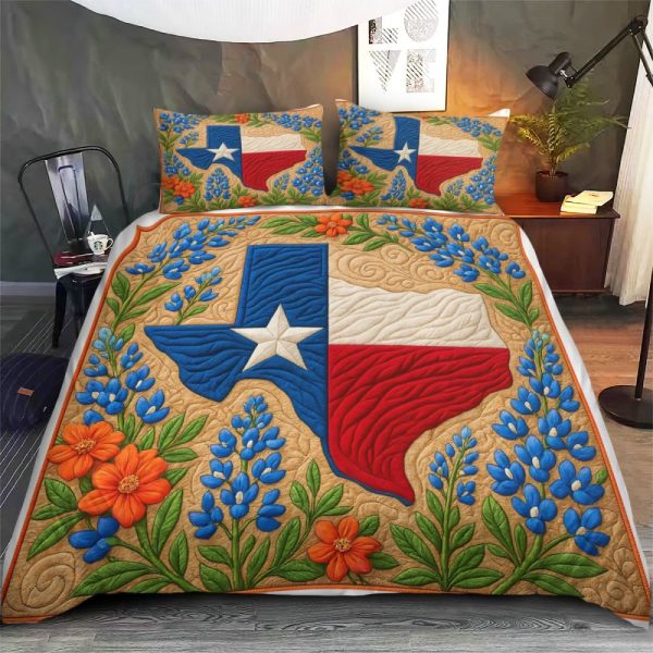 Best Texas Design Bedding Set Quilt TXBQ63 - Image 2