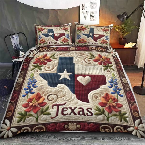 Best Texas Design Bedding Set Quilt TXBQ51 - Image 3