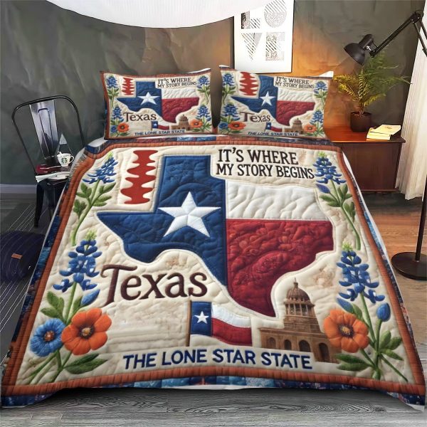 Best Texas Design Bedding Set Quilt TXBQ50 - Image 3