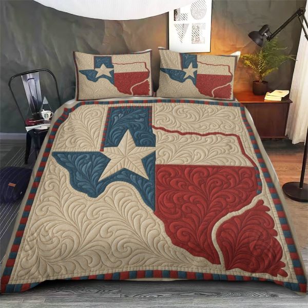 Best Texas Design Bedding Set Quilt TXBQ43 - Image 3