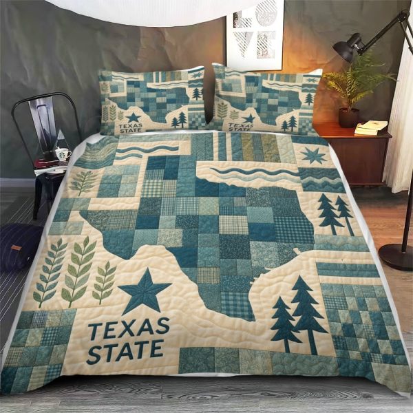 Best Texas Design Bedding Set Quilt TXBQ57 - Image 2