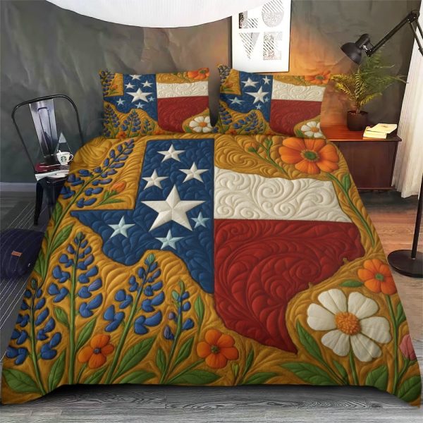 Best Texas Design Bedding Set Quilt TXBQ7 - Image 3