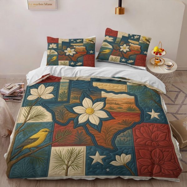 Best Texas Design Bedding Set Quilt TXBQ36 - Image 2