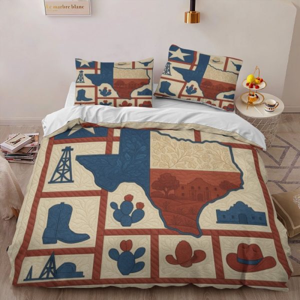 Best Texas Design Bedding Set Quilt TXBQ24 - Image 2