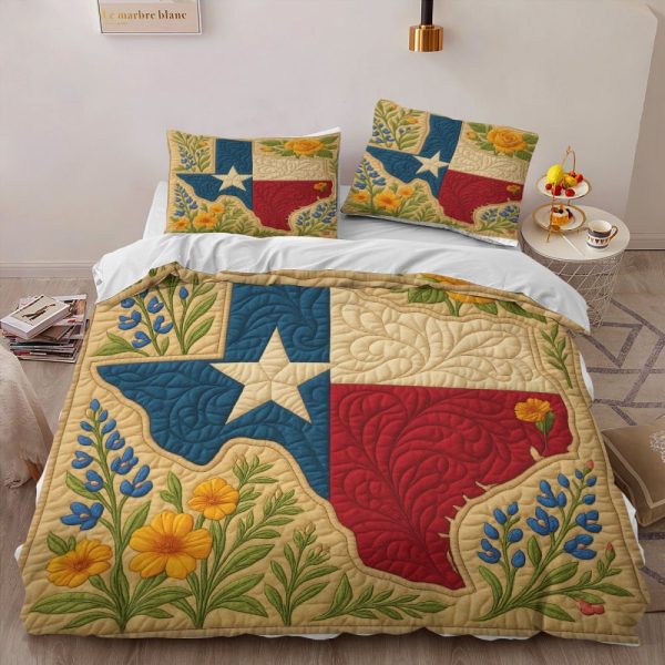 Best Texas Design Bedding Set Quilt TXBQ39 - Image 2