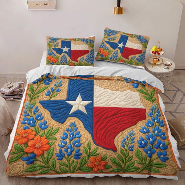 Best Texas Design Bedding Set Quilt TXBQ63 - Image 3