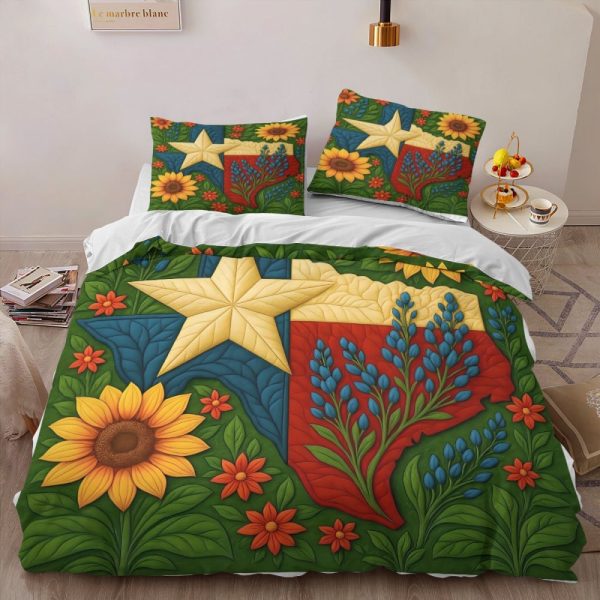 Best Texas Design Bedding Set Quilt TXBQ73 - Image 2