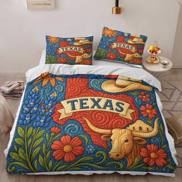 Best Texas Design Bedding Set Quilt TXBQ61 - Image 3
