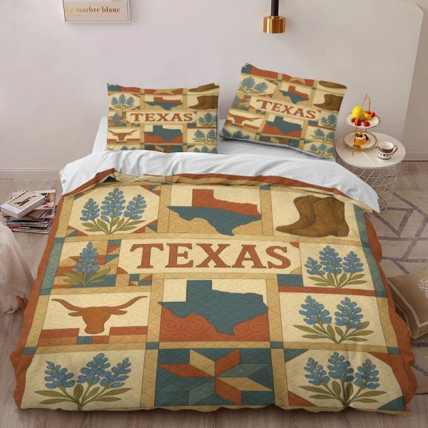 Best Texas Design Bedding Set Quilt TXBQ22 - Image 3