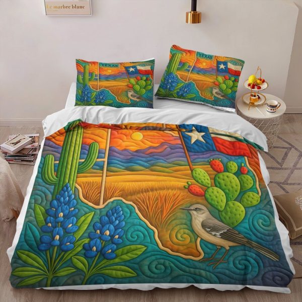 Best Texas Design Bedding Set Quilt TXBQ71 - Image 3