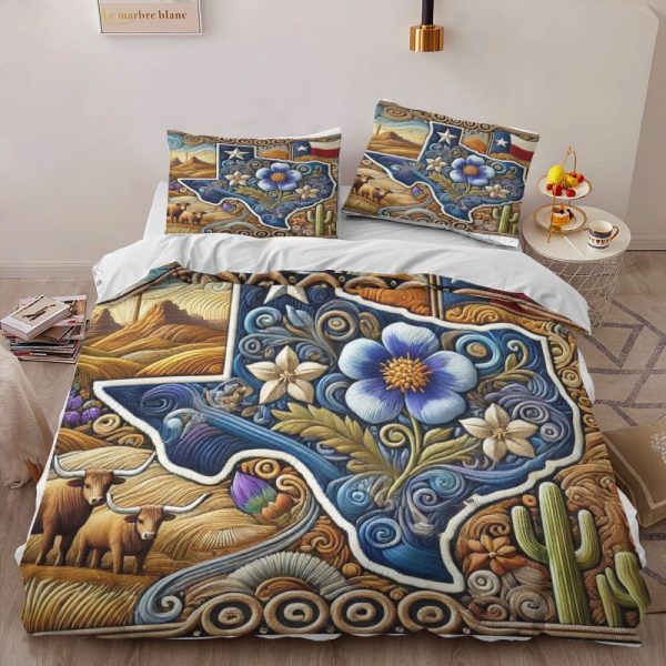 Best Texas Design Bedding Set Quilt TXBQ78 - Image 2
