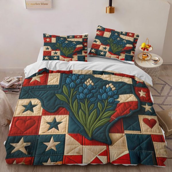 Best Texas Design Bedding Set Quilt TXBQ74 - Image 2