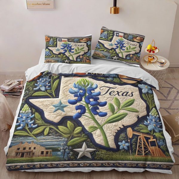 Best Texas Design Bedding Set Quilt TXBQ54 - Image 2
