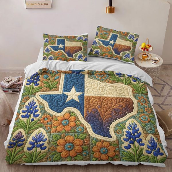 Best Texas Design Bedding Set Quilt TXBQ56 - Image 3