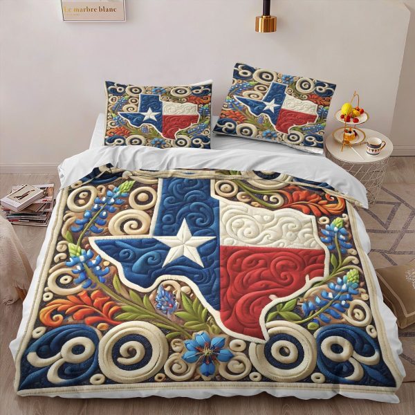 Best Texas Design Bedding Set Quilt TXBQ48 - Image 2