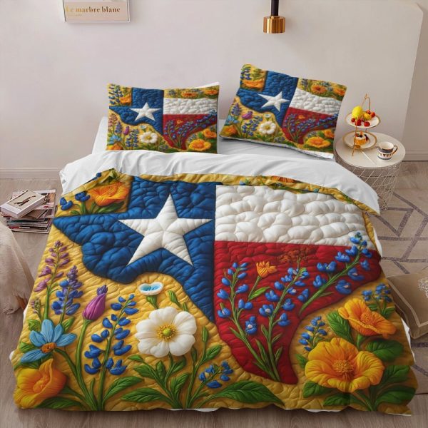 Best Texas Design Bedding Set Quilt TXBQ34 - Image 2