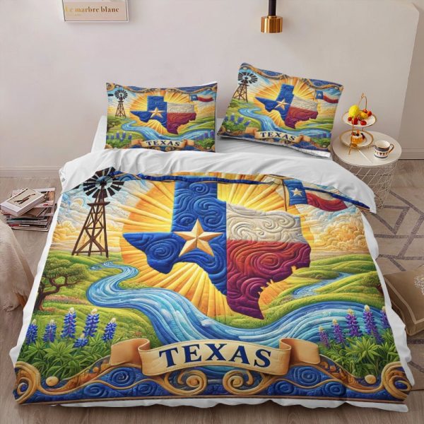 Best Texas Design Bedding Set Quilt TXBQ55 - Image 3