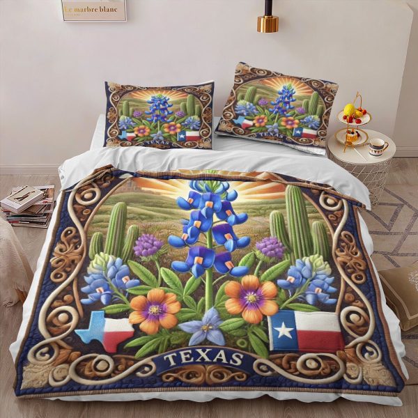 Best Texas Design Bedding Set Quilt TXBQ46 - Image 2