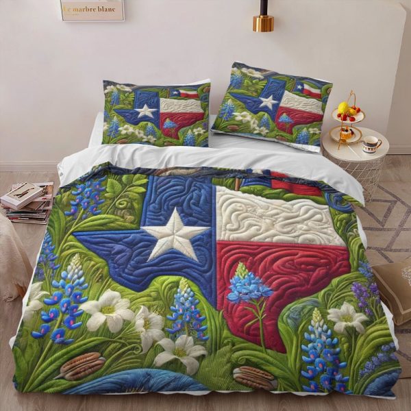 Best Texas Design Bedding Set Quilt TXBQ77 - Image 2