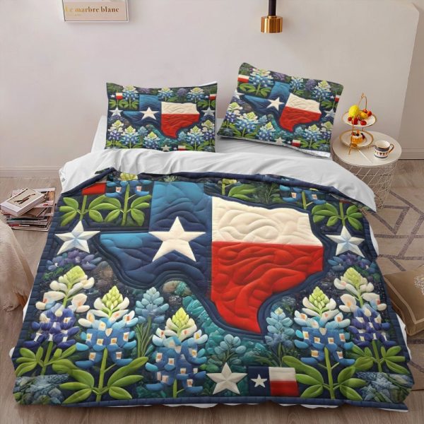 Best Texas Design Bedding Set Quilt TXBQ75 - Image 2