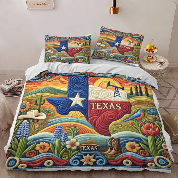 Best Texas Design Bedding Set Quilt TXBQ70 - Image 2