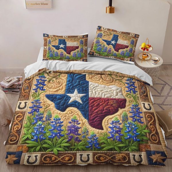 Best Texas Design Bedding Set Quilt TXBQ38 - Image 2