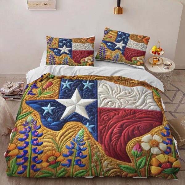 Best Texas Design Bedding Set Quilt TXBQ37 - Image 2