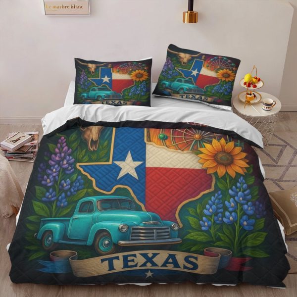 Best Texas Design Bedding Set Quilt TXBQ44 - Image 2
