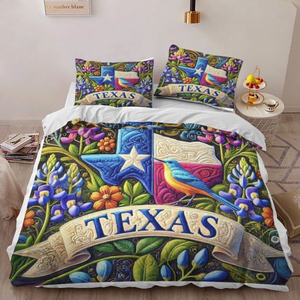 Best Texas Design Bedding Set Quilt TXBQ53 - Image 2