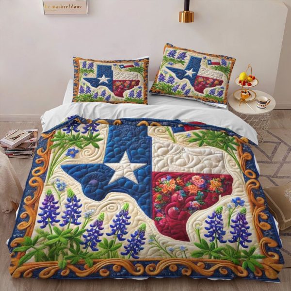 Best Texas Design Bedding Set Quilt TXBQ35 - Image 2