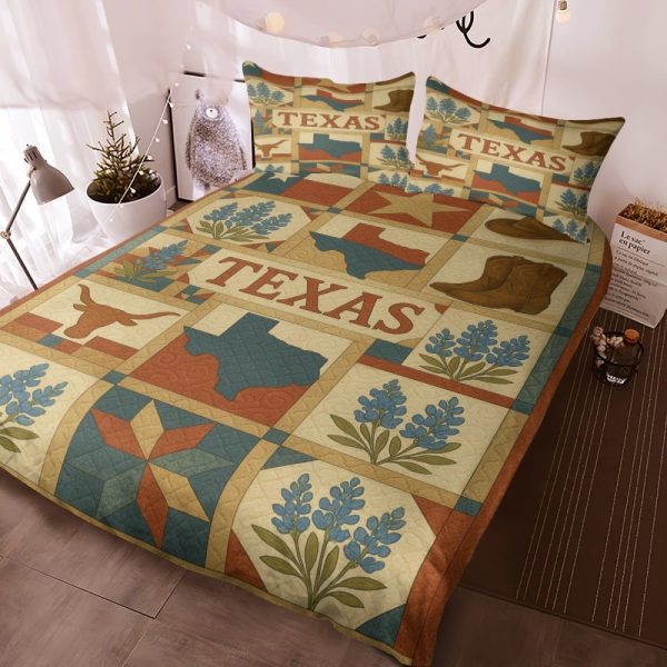 Best Texas Design Bedding Set Quilt TXBQ22