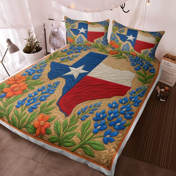 Best Texas Design Bedding Set Quilt TXBQ63