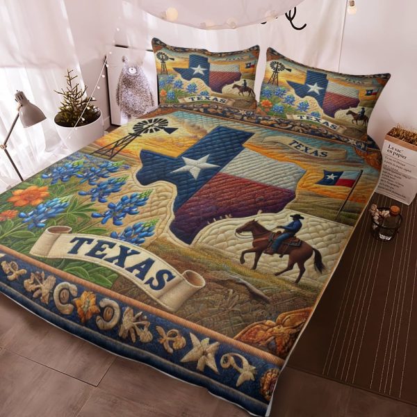 Best Texas Design Bedding Set Quilt TXBQ76
