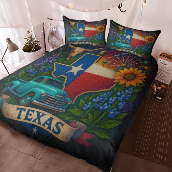 Best Texas Design Bedding Set Quilt TXBQ44