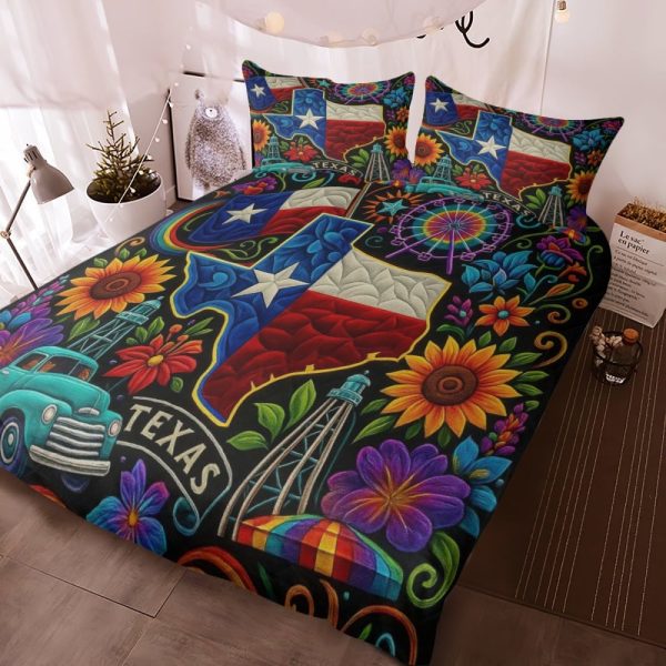 Best Texas Design Bedding Set Quilt TXBQ25 - Image 2