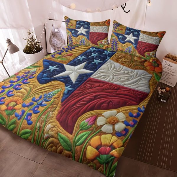 Best Texas Design Bedding Set Quilt TXBQ37