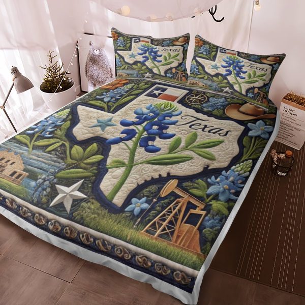 Best Texas Design Bedding Set Quilt TXBQ54