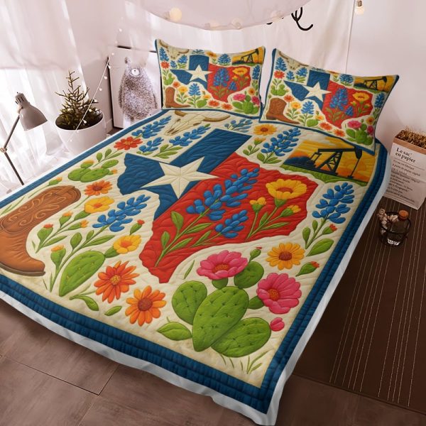 Best Texas Design Bedding Set Quilt TXBQ62
