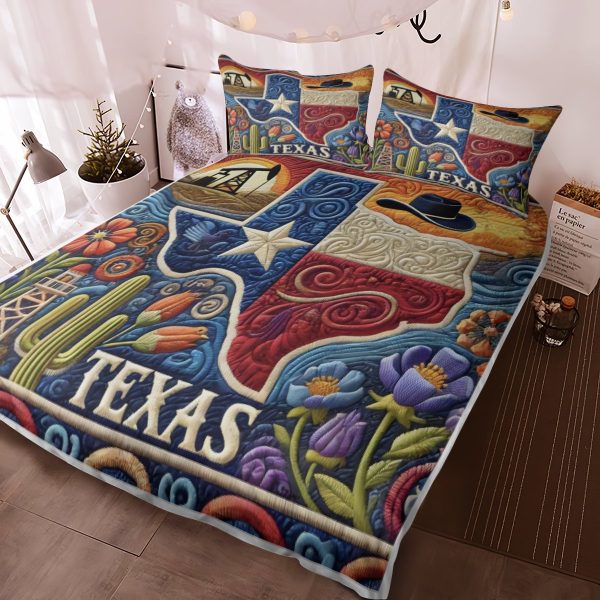 Best Texas Design Bedding Set Quilt TXBQ69