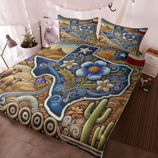 Best Texas Design Bedding Set Quilt TXBQ78